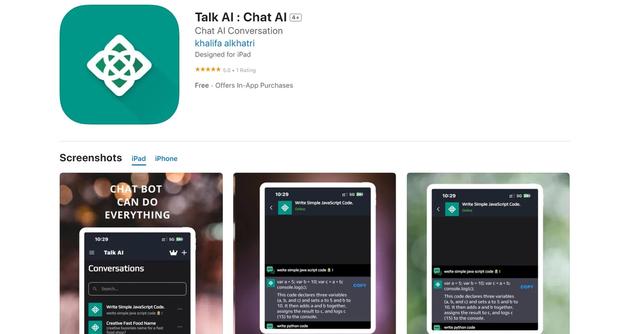 Talk Ai - Talk Ai is a powerful AI chatbot ready to chat and learn from you.