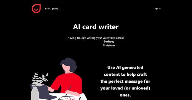 Write-a-card - Content generation for greeting cards.