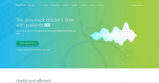 MediNav - MediNav is a medical assistant that reduces patient documentation time.