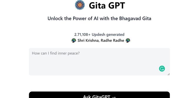 Gita GPT - Unlock the Power of AI with the Bhagavad Gita