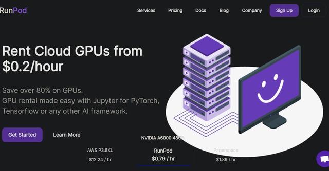 RunPod - Rent GPUs from $0.2/hour. Save 80%+ with Jupyter for PyTorch, Tensorflow, etc.