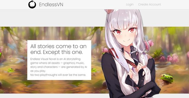 EndlessVN - AI-generated Visual Novel with endless story possibilities