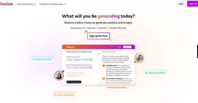 Illusion AI - Illusion: Empowering Users to Create Custom Tools and Applications with Generative AI