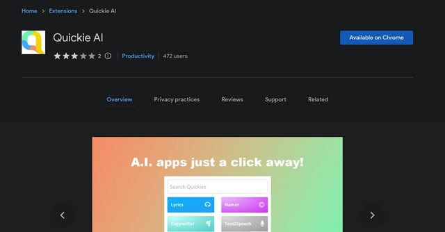 Quickie - Get more done faster with contextual A.I. shortcuts