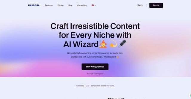 Linkdelta - Automated writing for SEO and content marketing.