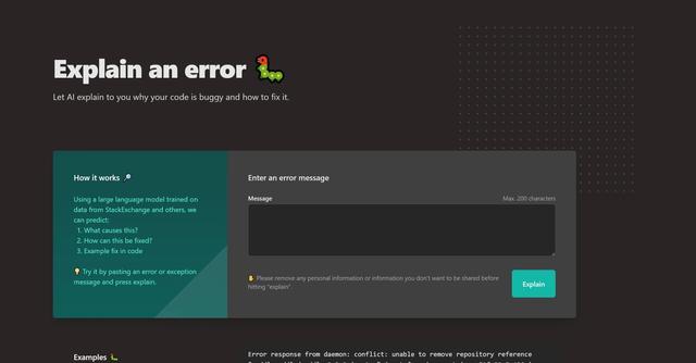 Whybug - Whybug Explain is a tool designed to assist developers in quickly identifying the root cause of errors in their code.