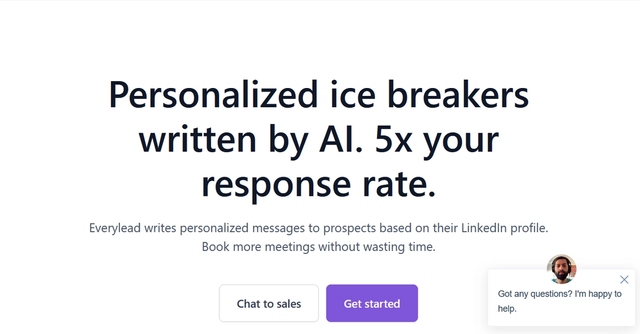 Everylead.ai - Personalized messages to prospects based on their LinkedIn profile.
