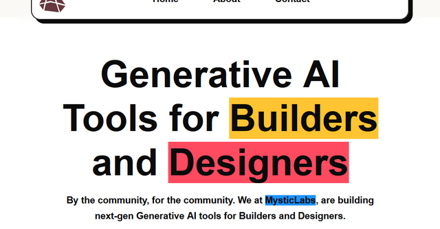 MysticLabs AI - MysticLabs is building a suite of next-gen Generative AI tools for everyone.