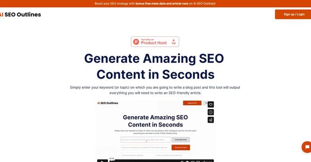 AI SEO Outlines - Efficient SEO content creation.