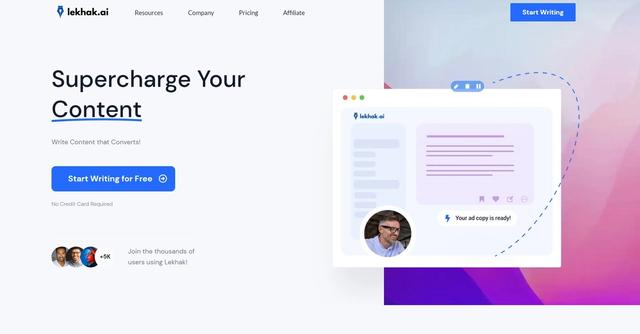 Lekhak.ai - AI-powered content writing tool for unique, creative, and engaging content in seconds.