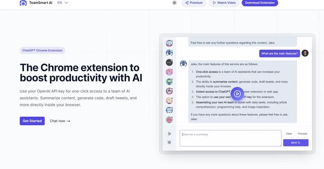 TeamSmart AI - The Chrome extension to boost productivity with ChatGPT