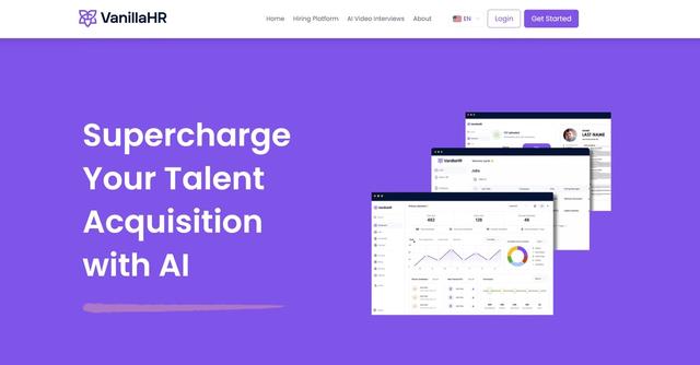 VanillaHR - VanillaHR's Simple Hiring Platform is an AI-powered applicant tracking system (ATS) that offers end-to-end recruitment solutions.