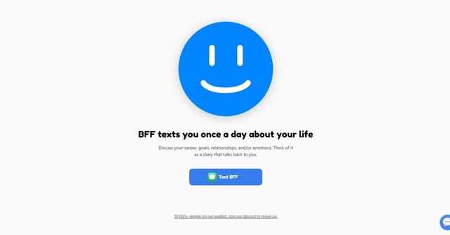 BFF - BFF is an AI-based mentor that provides personalized guidance and support through iMessage.