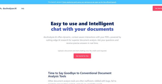 DocAnalyzer - Easy to use and Intelligent chat with your documents.