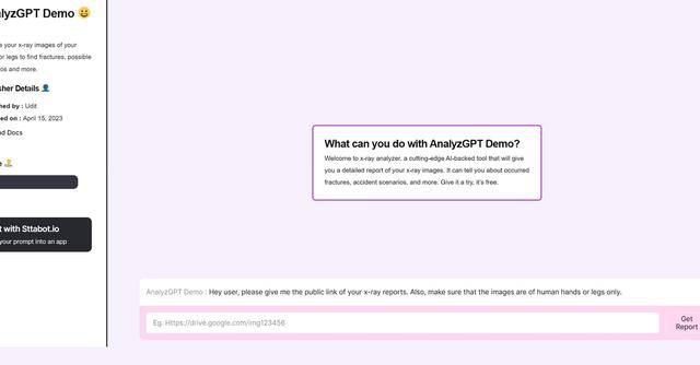 AnalyzGPT - Read x-ray reports with the help of generative AI and computer vision