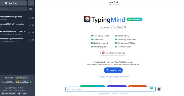 TypingMind - Better UI for ChatGPT