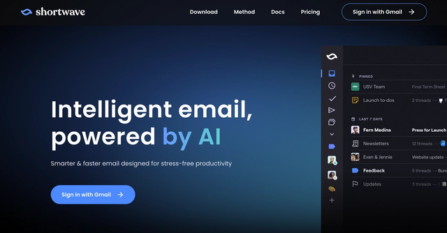 Shortwave - Intelligent email summaries to read emails in seconds