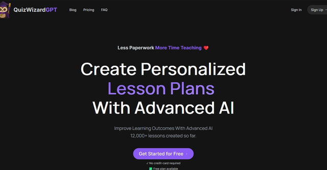 QuizWizardGPT - Create perfect quizzes & lesson plans with AI