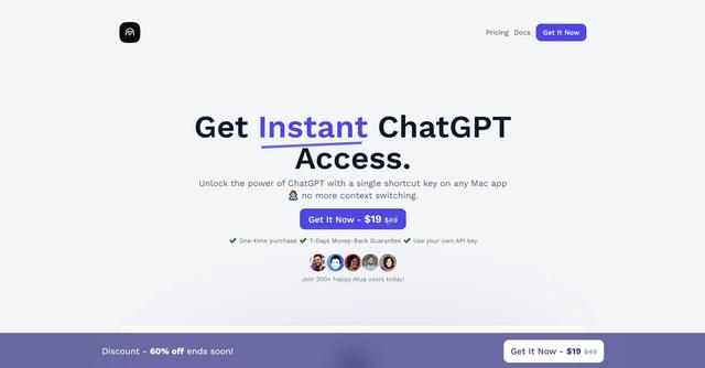 Atua - Atua is an AI tool designed to provide seamless AI assistance within Mac OS apps.
