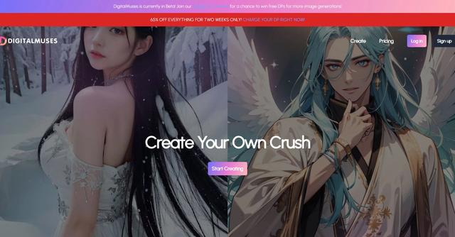 DigitalMuses.ai - DigitalMuses.ai is a tool that allows users to create their own unique crush using AI technology.