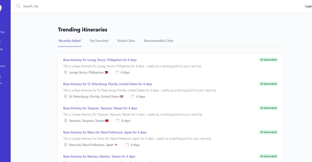 Alcotravel - AI-generated catalog of base itineraries for various cities and regions around the world.