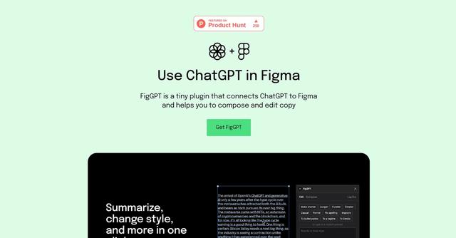 FigGPT - Automated text generation for Figma designers.