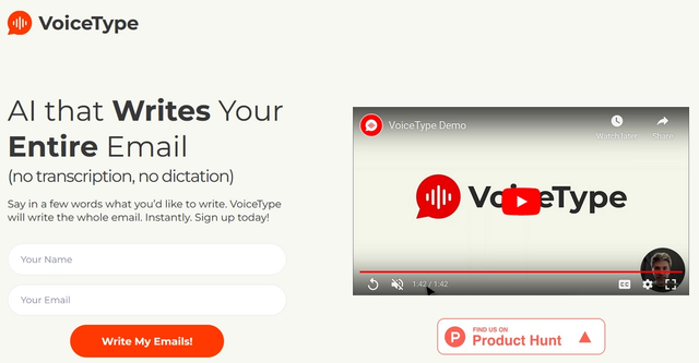 VoiceType - Get Your Difficult Emails Written For You