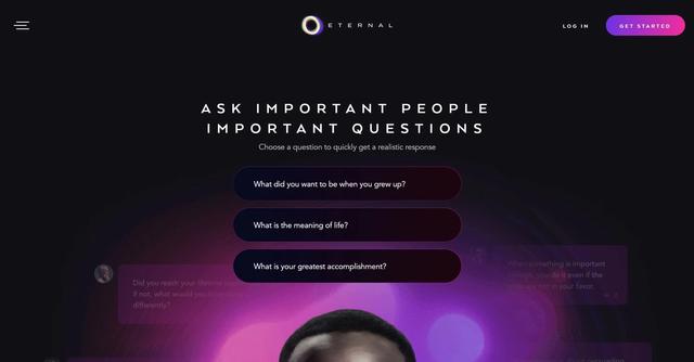 Eternal AI - Talk to icons. Hear their voices. Experience their greatness