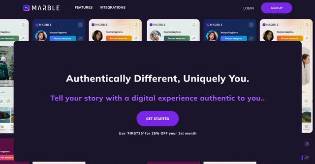 Marble - One Link. Every platform. Authentically you.