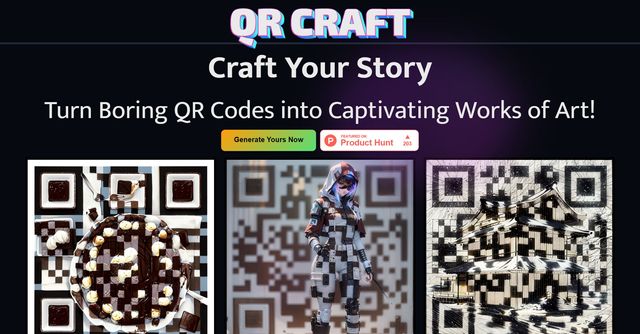 QR Craft - Turn Boring QR Codes into Captivating Works of Art!