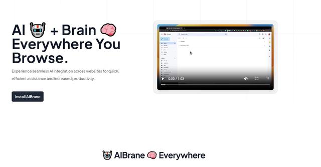 AIBrane - Seamless AI integration across websites for enhanced productivity