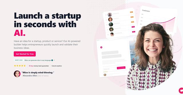 Mixo.io - Launch a startup in seconds with AI.