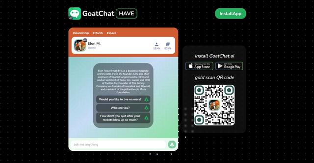 GoatChat - GoatChat is a versatile AI-powered tool that allows users to create their own AI chatbot, generate AI art, write novels, and even generate audio with their voice