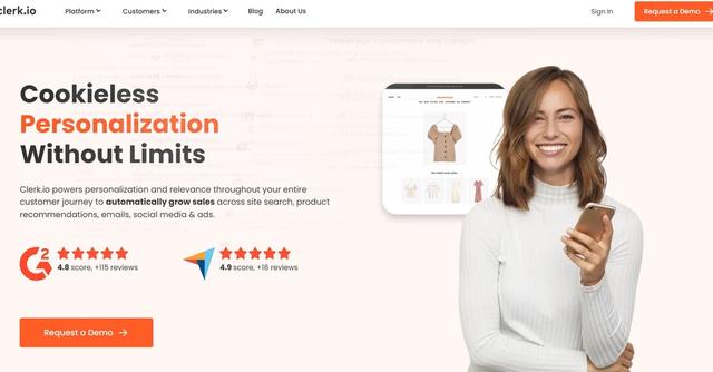Clerk.io - Boost sales with AI-powered personalisation and relevance.
