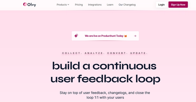 Olvy Changelogs - Your AI powered changelog