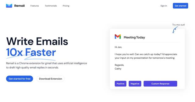 Remail - Compose replies in seconds, not minutes.