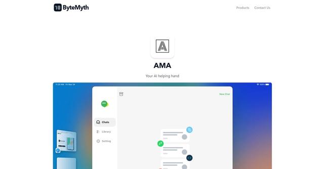AMA - Tailored assistance in diverse undertakings.