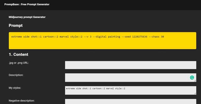 PrompBase - Midjourney prompt Generator