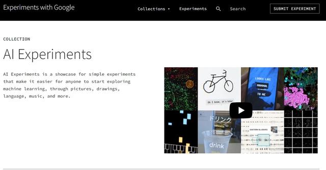AI Experiments - Explore ML through pictures, drawings, language and music