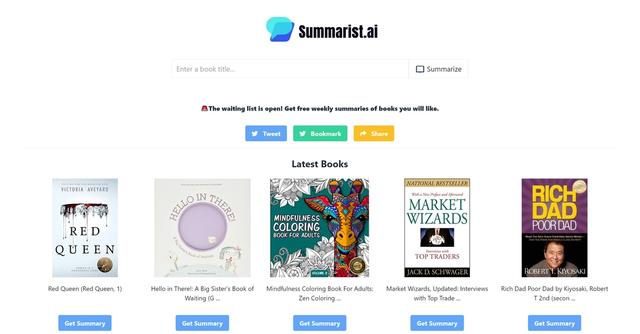 Summarist - Summarize books efficiently to broaden knowledge.