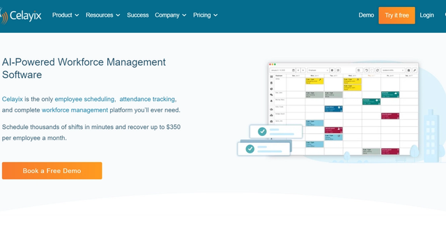 Celayix - Celayix is a workforce management platform that streamlines employee scheduling, time and attendance tracking, and workforce management solutions.