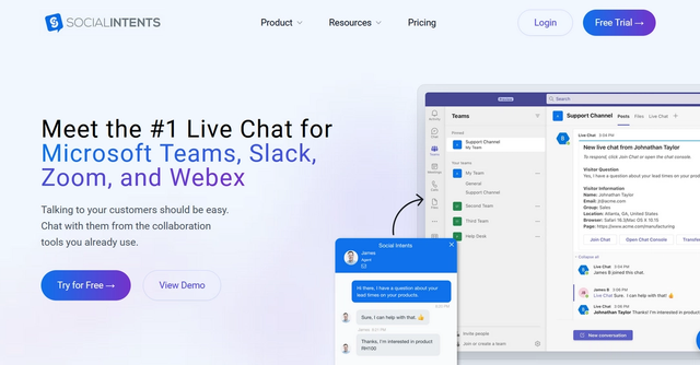 Social Intents - Embed ChatGPT in your website with Social Intents.