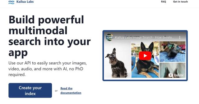 Kailua Labs - Search images, video, audio & more with AI using our API.