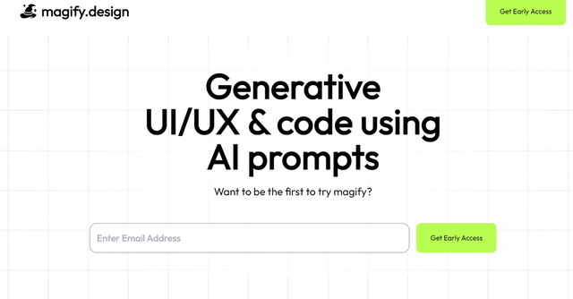 Magify.design - Generate designs using prompts based on a design system.