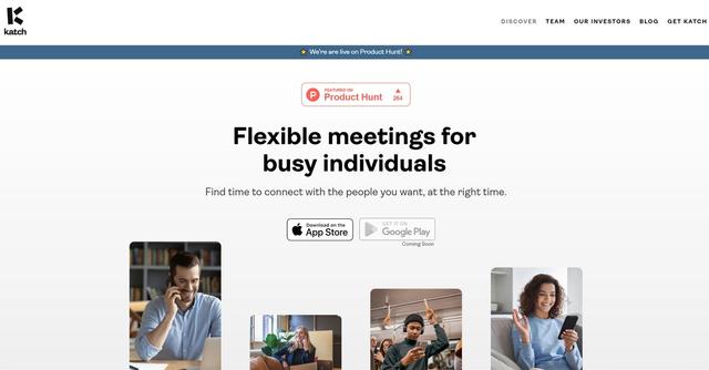 Katch - Automated scheduling of meetings and calls for users.