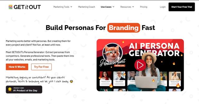 GETitOUT - Get personas & texts from competitors