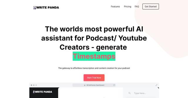 Write Panda - Assisted writing for diverse content types.