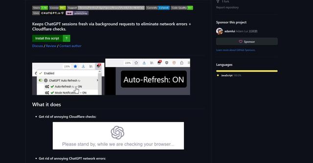 ChatGPT Auto Refresh - Auto-refresh ChatGPT sessions to avoid network errors and Cloudflare checks