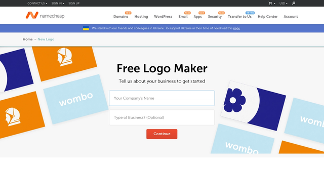 Namecheap Logo Maker - Answer questions, get free logos to download