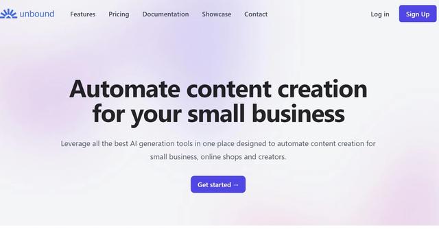 Unbound - Automate content creation with AI tools. Perfect for small businesses